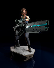 Jill Valentine Figurine Resident Evil Hand Painted Model / DIY Kit 9pcs picture