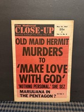 1967 May 23rd National Close-Up Newspaper, Old Maid Hermit Murders (10U) picture