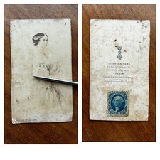 Antique Émile Desmaisons Paris Princess ? Queen ? CDV with Revenue Stamp Photo picture