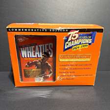 General Mills Wheaties 75 Years Champions 1924-1999 24K Gold Signature Mini Box picture