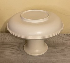 Tupperware Almond Mini Serve-it Set #1730-1, 1731-6 Two Piece Set, Pedestal, Lid picture