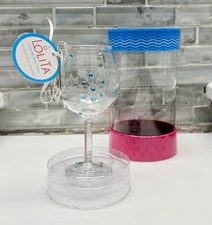 Lolita Love My Mini Wine Glass Ornament Snowflake Dream Christmas Hand Painted picture