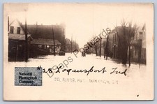 K56/ Logansport Indiana RPPC Postcard c1913 Flood Disaster Eel River Ave 35 picture