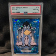 Eeyore 2024 Topps Chrome SAPPHIRE Edition #126 GEM MINT PSA 10 Winnie the Pooh picture