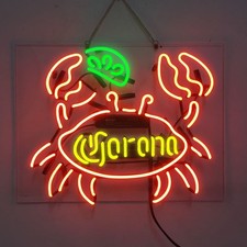 US STOCK Corona Extra Crab Beer Neon Sign 19