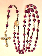 Vintage Red Crystal Rosary picture