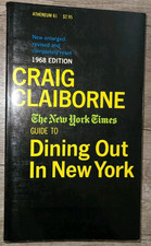 Vtg PB, The NY Times Guide to Dining Out in New York by Craig Claiborne, 1968 ed picture