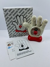 Vintage Hamburger Tuna Helper Hand Clock Alarm Kitchen Decor Tested Working  picture