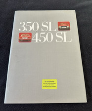 1973 1974 Mercedes Benz 350SL 450SL GERMAN Sales Brochure R107 Euro SL Catalog picture