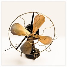 Ercole Marelli Boreale Fixed-Head Table Fan, 1920s picture