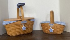 2 Vintage Longaberger Century Celebration Collectors Club Edition Baskets picture