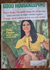 Good Housekeeping Vtg Magazine August 1970 Crochet Marlo Thomas Warren Beatty picture