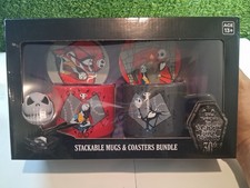 Disney Nightmare Before Christmas 30th Stackable Mugs Coasters Bundle CultureFly picture