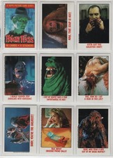 1988 Topps Fright Flicks Complete 90 Card Set + 11 Stickers + All 4 Wrappers picture