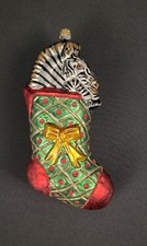 Slavic Treasures Zebra in Stocking 7.5
