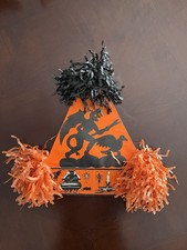 Vintage Halloween Rare 1930s Beistle Devil Moon Party Hat picture