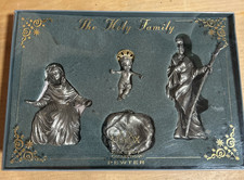 LENOX The Holy Family Kirk Stieff Collection Pewter 4pc Nativity Set USA Made picture