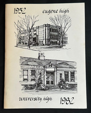 Vintage 30 Year Reunion Book Class of 1952 Eugene University High School Oregon picture