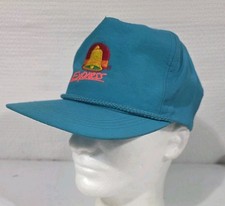 Vintage Taco Bell Express Hat Snapback Teal Cap 90s picture