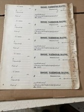 Antique Home National Bank Meriden CT Blank Checks 1910’s Over 50 Checks picture