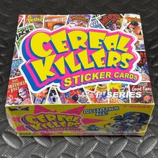 2012 WAX EYE CEREAL KILLERS JOE SIMKO SEALED HOBBY BOX OF 24-PACKS/5-CARDS PER picture