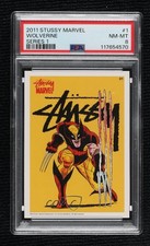 2011 Stussy x Marvel Comics Promo Series 1 Wolverine #01 PSA 8 0b3o picture