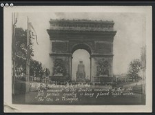 1919 Victory March in Paris - Touching Art Photo with the Arc de Triomphe picture