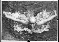 Gisela Grass who recently broke the world record for the 100m brea- Old Photo picture