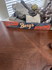 Vintage 1940s Barq's Root Beer Tin Sign Stout Sign Co St Louis MO Door Push picture