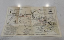 1929 Map Rides Of Paul Revere, William Dawes, Dr. Prescott, April 18-19, 1775 picture
