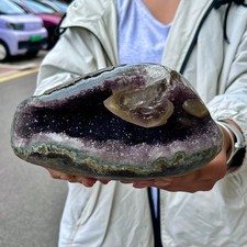 4.78LB Beautiful Amethyst Cave Money Bag High Quality Crystal Specimen picture