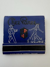 Vintage Chez Paree Restaurant Matchbook Chicago Illinois Advertising *Unstruck* picture