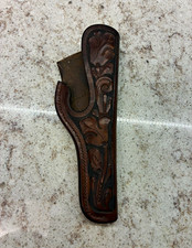 Vintage S.D. MYRES 22 COLT holster hand tooled floral Leather El Paso, Texas picture