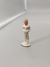 Vintage Barclay Bride Cast Metal Lead Figures 1940's picture