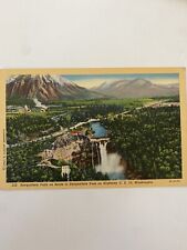 Antique Snoqualmie Falls on Route to Pass Highway 10 Washington Postcard picture