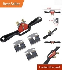Metal Spokeshave Adjustable Spoke Shave Woodworking Hand Cutting Tool with Bl... picture