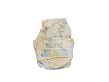 VINTAGE AKRON BEACON JOURNAL NEWSPAPER CARRIER CANVAS BAG RARE 1950-60s T3 picture
