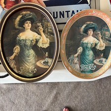 2 Vintage Pepsi Oval Advertising sign picture