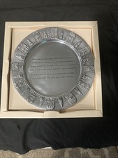Lenox Village Friend To Friend Giving Metal Plate w Original Tag And Box picture