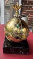 Rare Disney's Frozen Queen Elsa Coronation Orb Jewelry Box-Retired Broadway picture