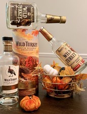 🔥Wild Turkey Bourbon 16yr Austin Nichols Archives Cheesy Gold Foil & RARE EMPTY picture