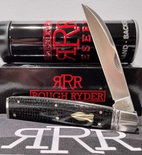 Rough Ryder Reserve Brown Whiskey Bent Burlap Micarta D2 Pocket Knife RRR045 picture