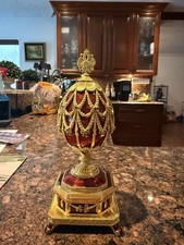 The Franklin Mint House of Fabergé Imperial Eggs 150th anniversary jeweled egg. picture