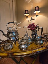 1920-1950's EPNS Cheltenham Sheffield England Stamped Tea Set Collection picture