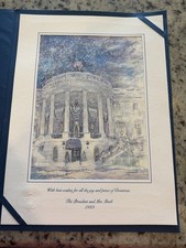 RARE 1989 President George H. W. Bush Large & Small Official Christmas Cards picture