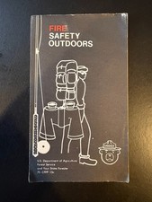 1975 Fire Safety Outdoors Leaflet Brochure - Smokey the Bear - Little Worn picture