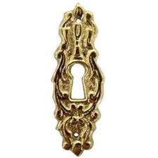 Vertical Solid Brass Escutcheon - 2-1/4