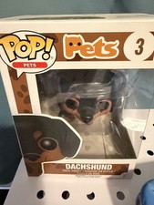 Funko POP Pet Dachshund Black Tan #3 New picture