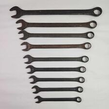 (9) J.H Williams USA Black Oxide Superrench Combination Wrenches 1-1/4 to 5/8 picture
