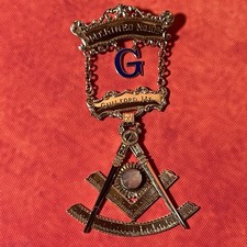 Vintage 10K Gold Masonic Past Master Jewel 19.4g picture